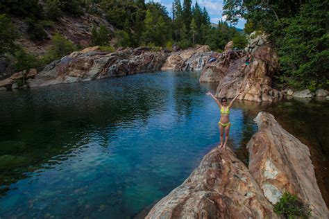 Speaking of parking, there is only a couple of spots near the bridge itself. . North fork yuba river swimming holes